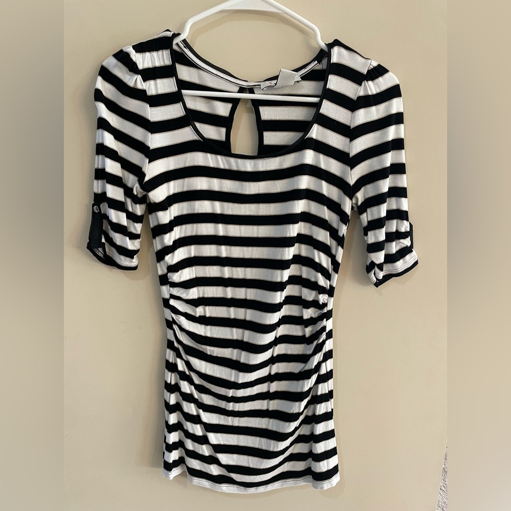 Black and white stripped shirt